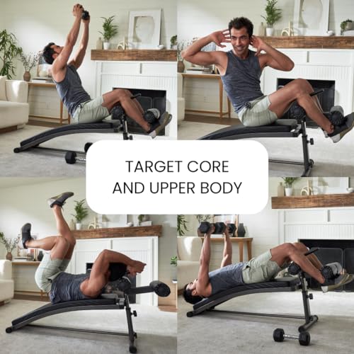 Finer Form Gym-Quality Sit Up Bench with Reverse Crunch Handle