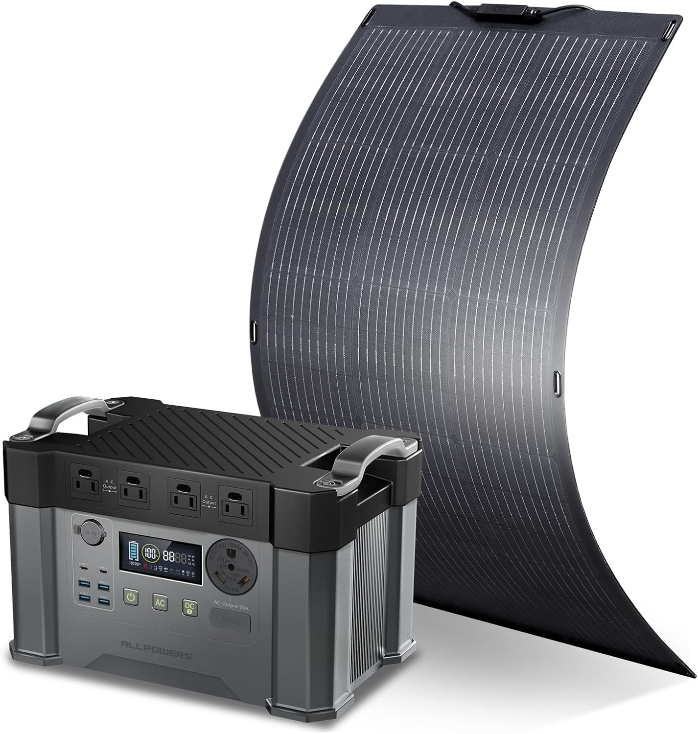 ALLPOWERS S2000 Pro Portable Power Station with SF100 Panel Included
