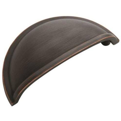 Amerock BP53010-25PACK Allison Value Hardware 3 inch Center to Center Cup Cabinet, Oil Rubbed Bronze