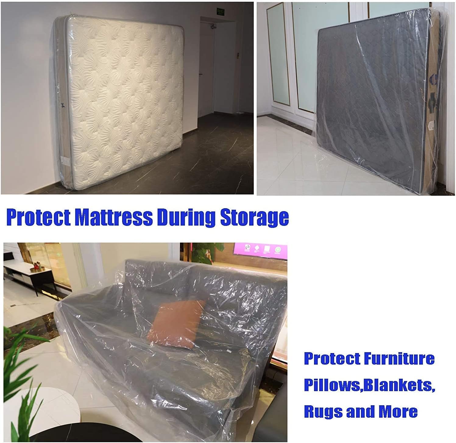 1 Packs Mattress Bag for Moving & Long-Term Storage Protection Cover