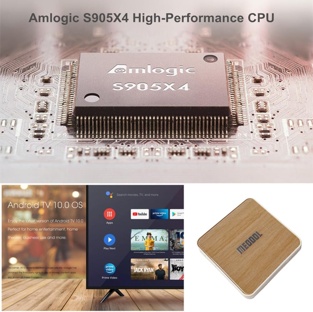 KM6 Deluxe ATV Android 10.0 Amlogic S905X4 AndroidTV 10.0 2.4G/5GHz Dual WiFi 6 1000M LAN 4GB 64GB 4K HDR H.265 BT4.2 USB3.0 Media Player Compatible