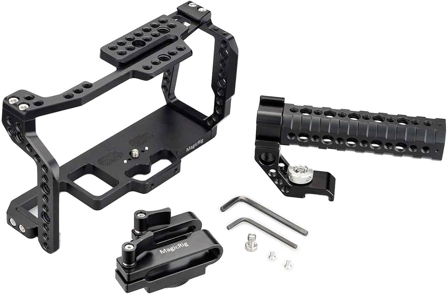 MAGICRIG Camera Cage Kit for BMPCC 4K /6K, with Top Handle and T5 SSD Mount Holder ,for Blackmagic Pocket Cinema Camera BMPCC 4K / 6K
