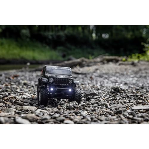 Axial RC Truck SCX24 Jeep Gladiator 4 Wheel Drive Rock Crawler Brushed RTR (Nothing Needed to Complete Ready-to-Run), Black, AXI00005V2T5
