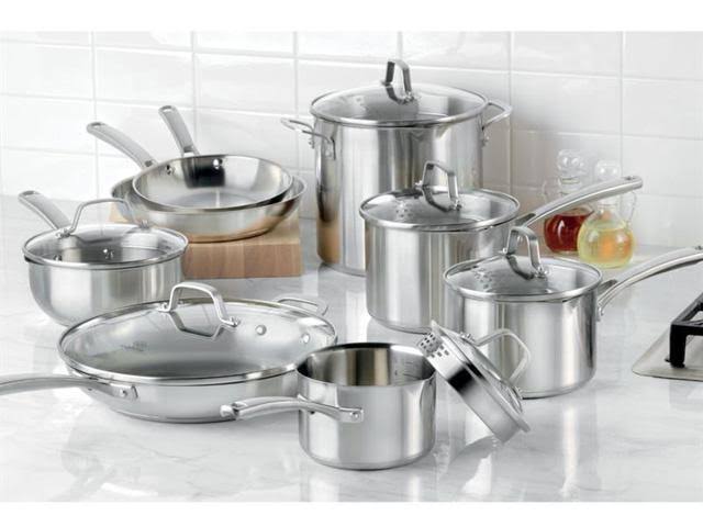 Calphalon Classic Stainless Steel 14-Piece Cookware Set