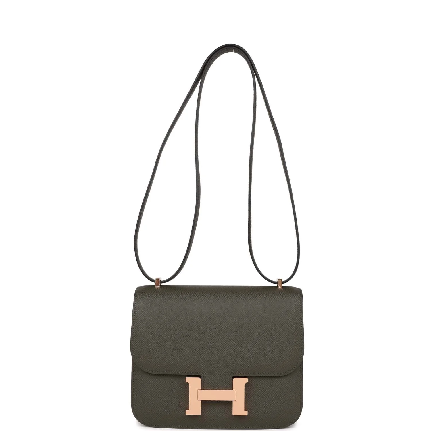 Hermes Constance 1-18 Vert de Gris Epsom Rose Gold Hardware
