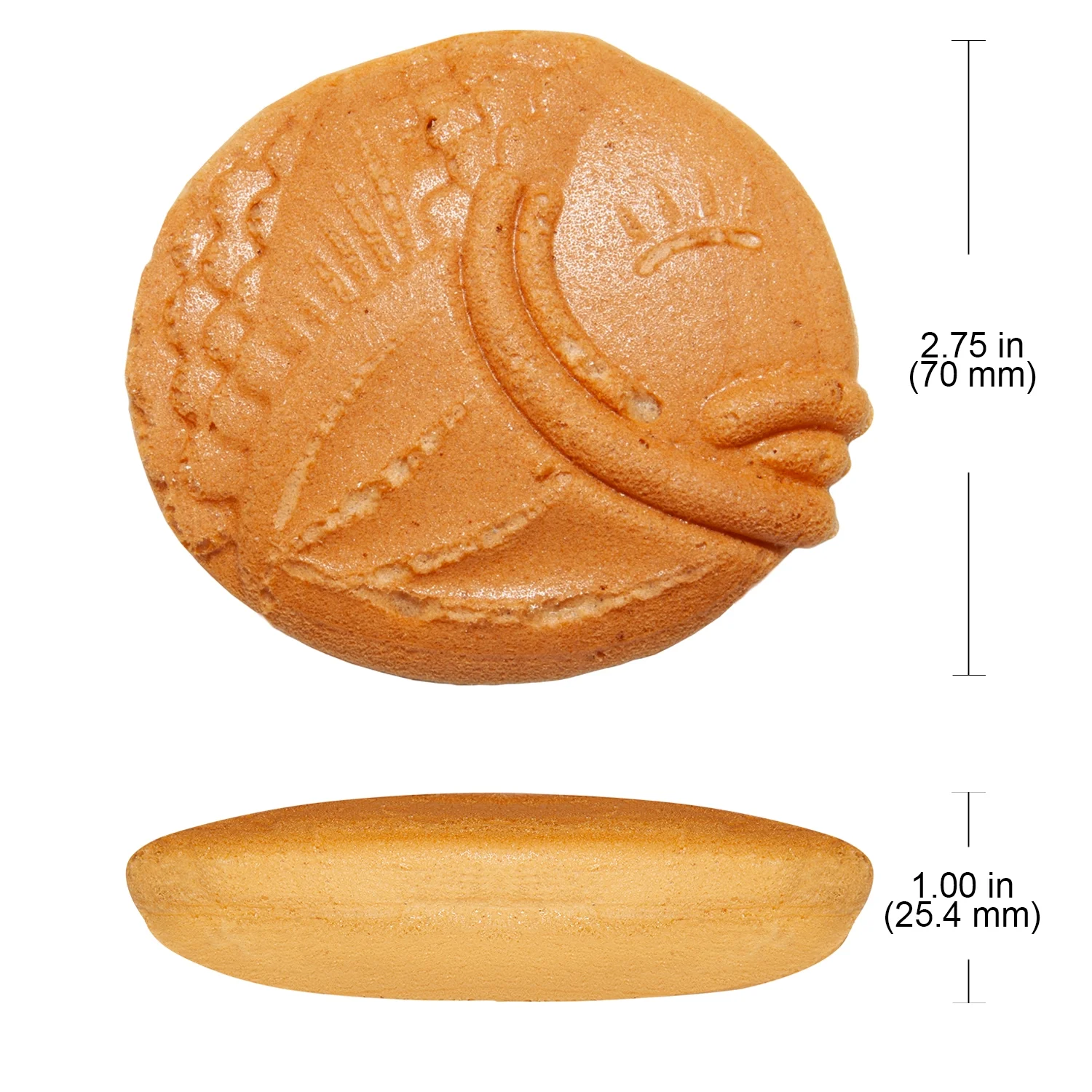 ALDKitchen Round-Shaped Fish Waffle Maker | Taiyaki Waffle Iron with Nonstick Coating | 8 Pcs | 110V