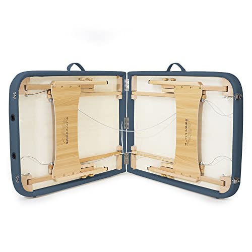 Saloniture Basic Portable Folding Massage Table - Black