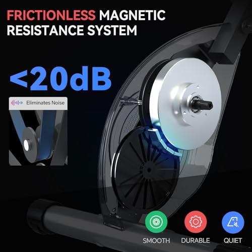 Foldable Exercise Bike Stationary Bikes for Home, 5 IN 1 Indoor Workout Bike, Cycling Bike with 16-Level Quiet Magnetic Resistance