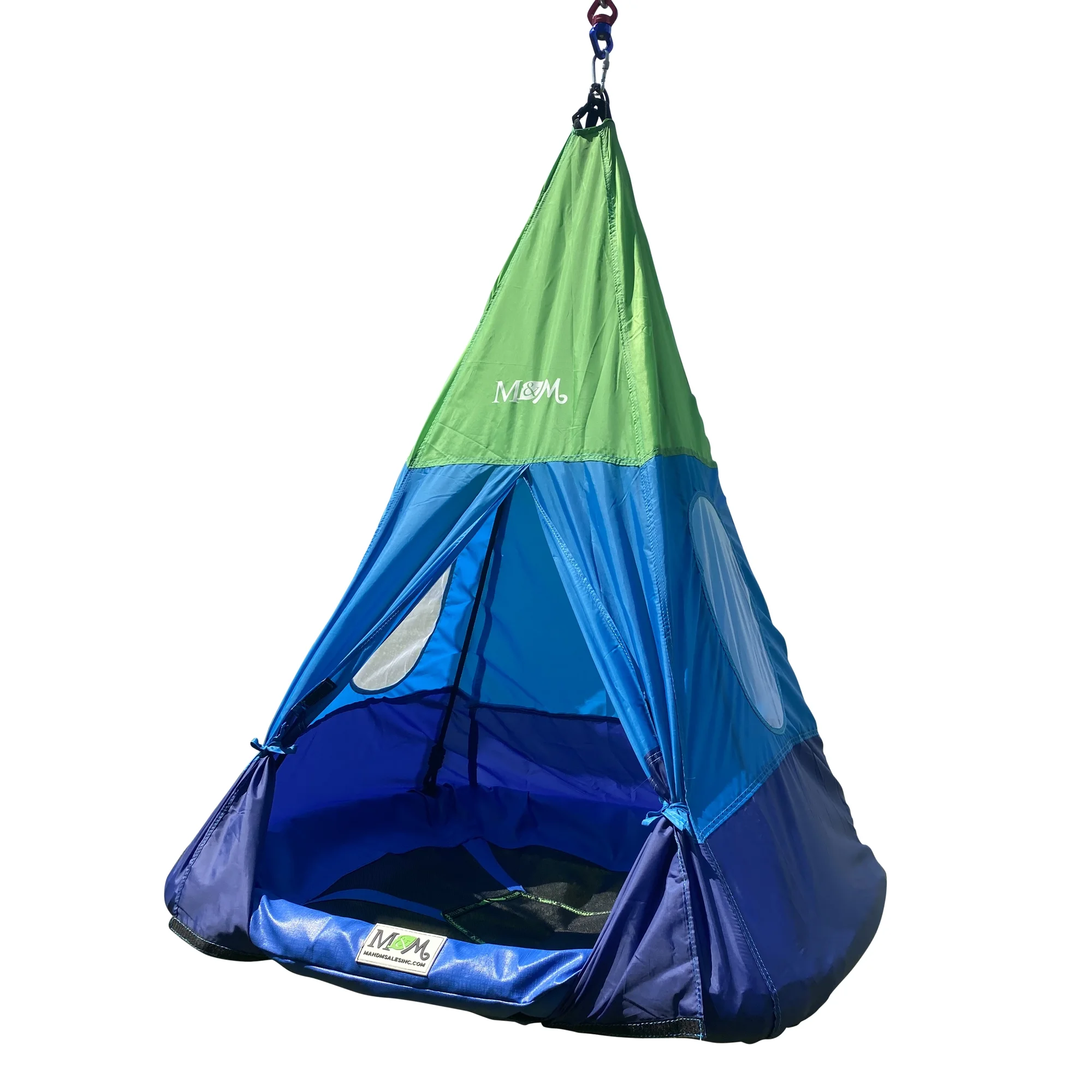 M&M Sales Enterprises Outdoor Teepee Tent Swing