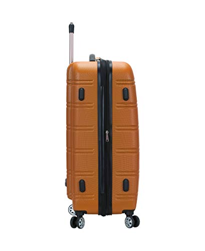 Rockland Melbourne Hardside Expandable Luggage with Spinner Wheels, 2TONEBLUE, 2 Piece (20/28)