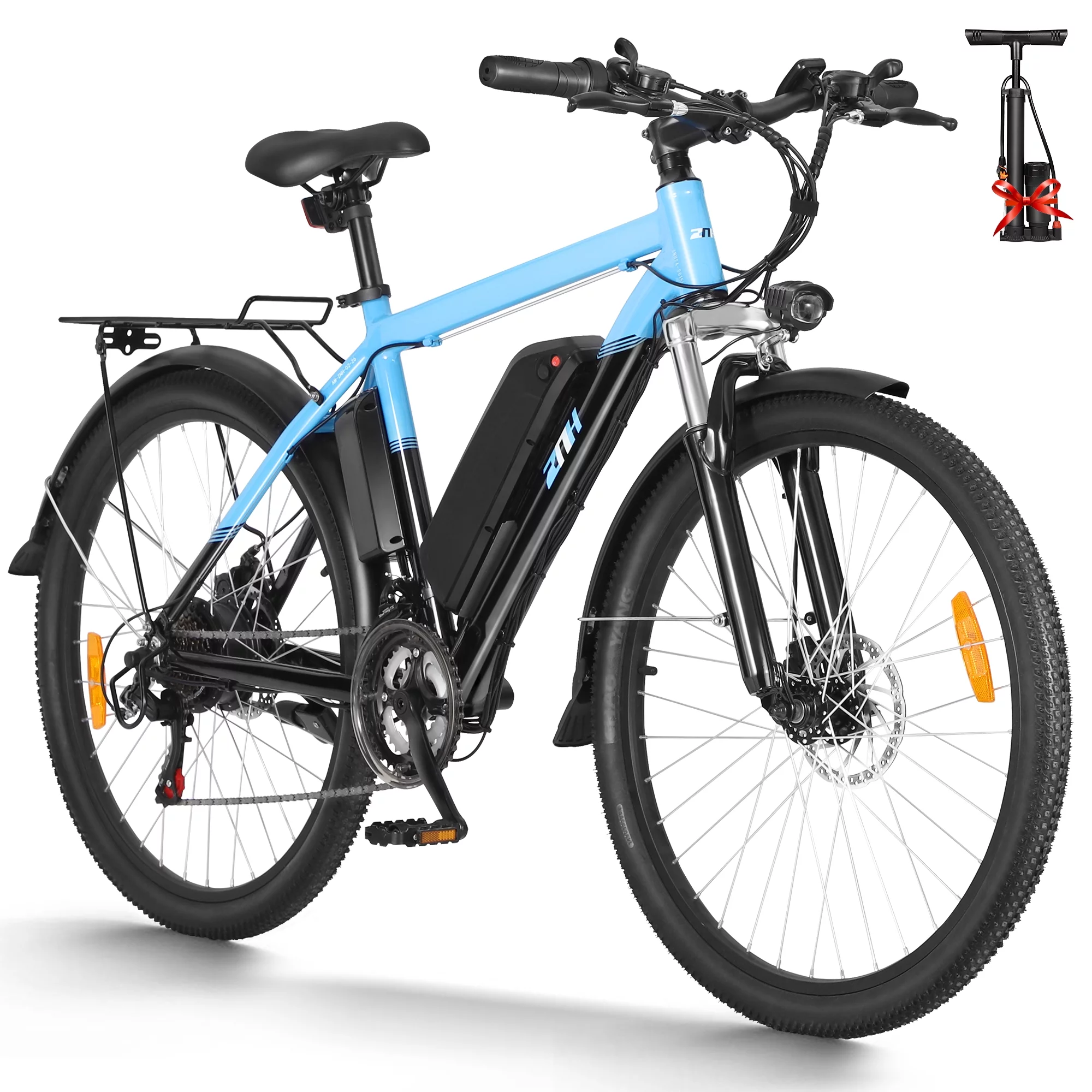 Electric Bike 350W Electric Mountain Bike 21-Speed Shifter Adult Ebike Electric Bicycle for Men Women 36V/10Ah Battery with 3 Working Models, Black