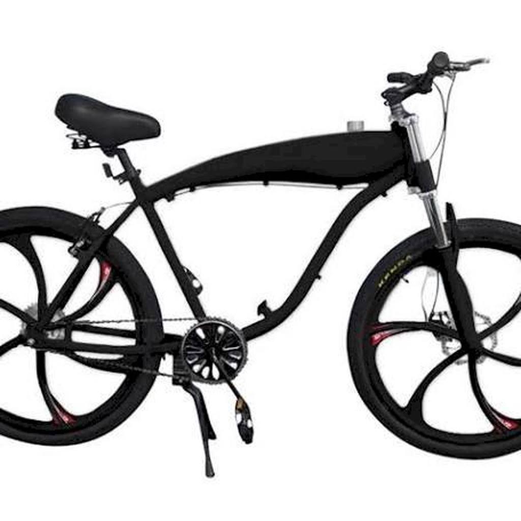 BBR Tuning Black 26 inch Motorized Bicycle w/ Mag Wheels, Disc Brakes, 2-Stroke &amp; 4-Stroke Compatible - Megean