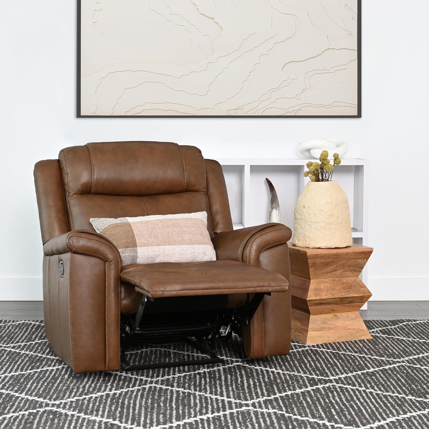 Abbyson Living Giles Recliner, Brown