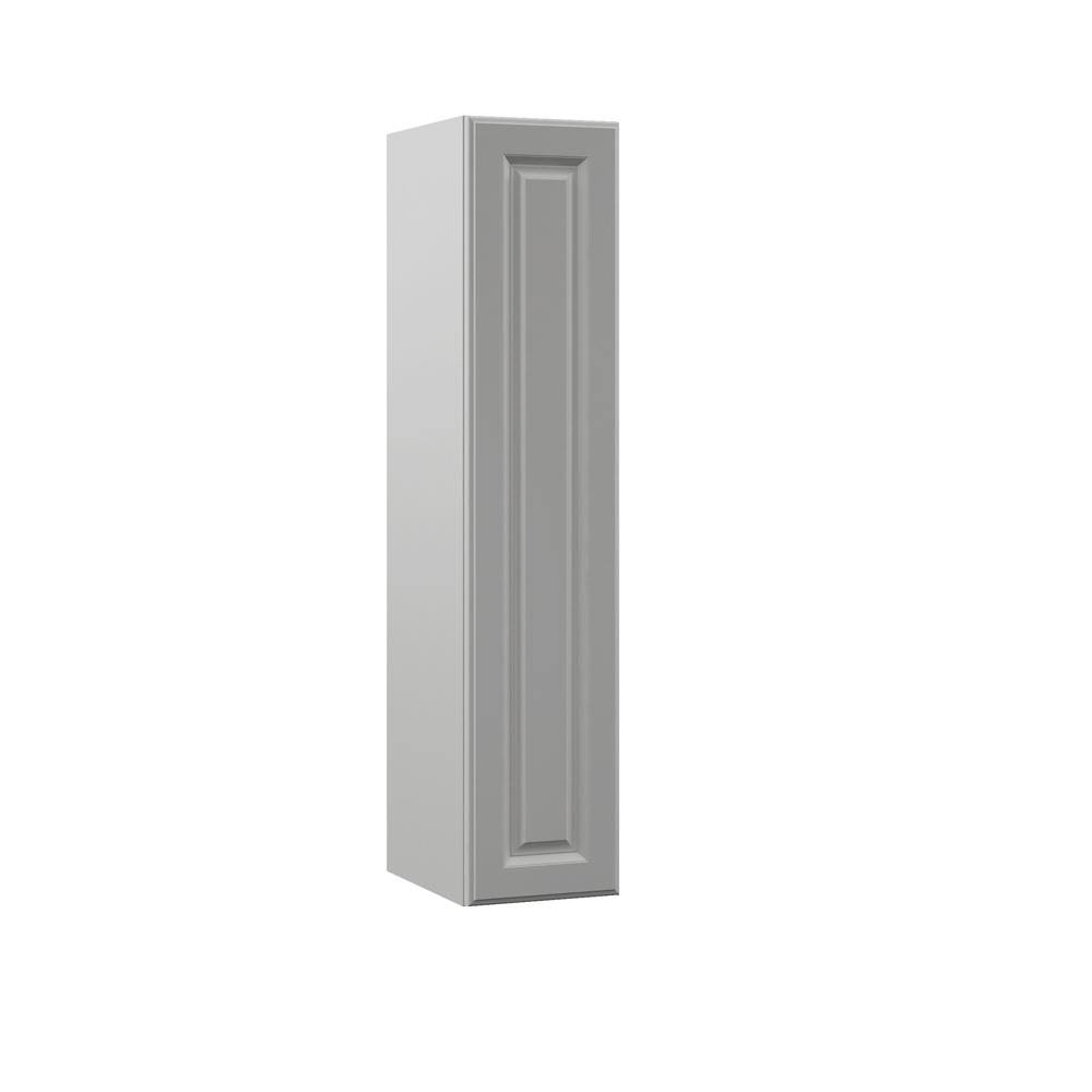 Hampton Bay Designer Series Elgin Assembled 9x42x12 in. Wall Kitchen Cabinet in Heron Gray