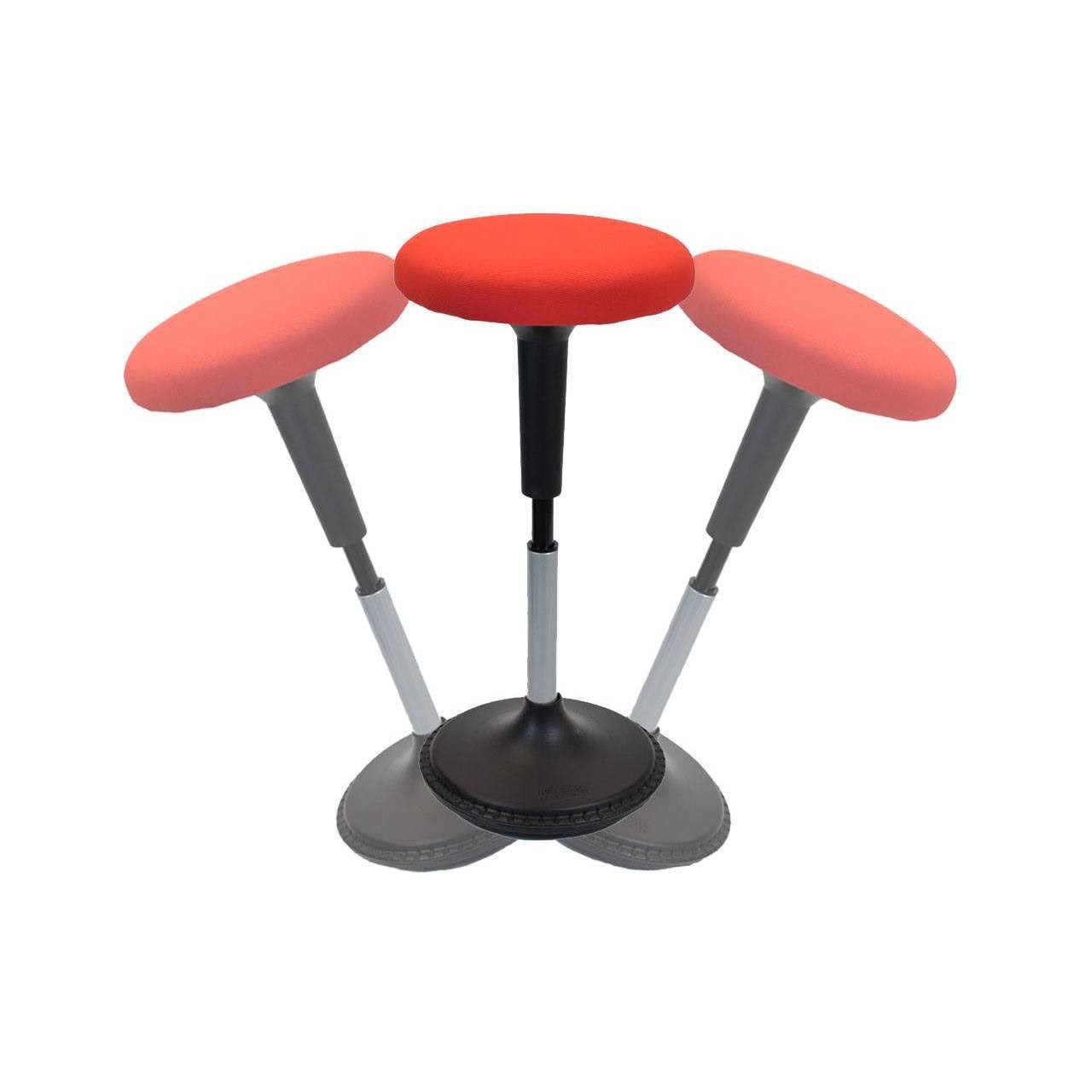 Uncaged Ergonomics: Wobble Stool Standing Desk Chair - Red