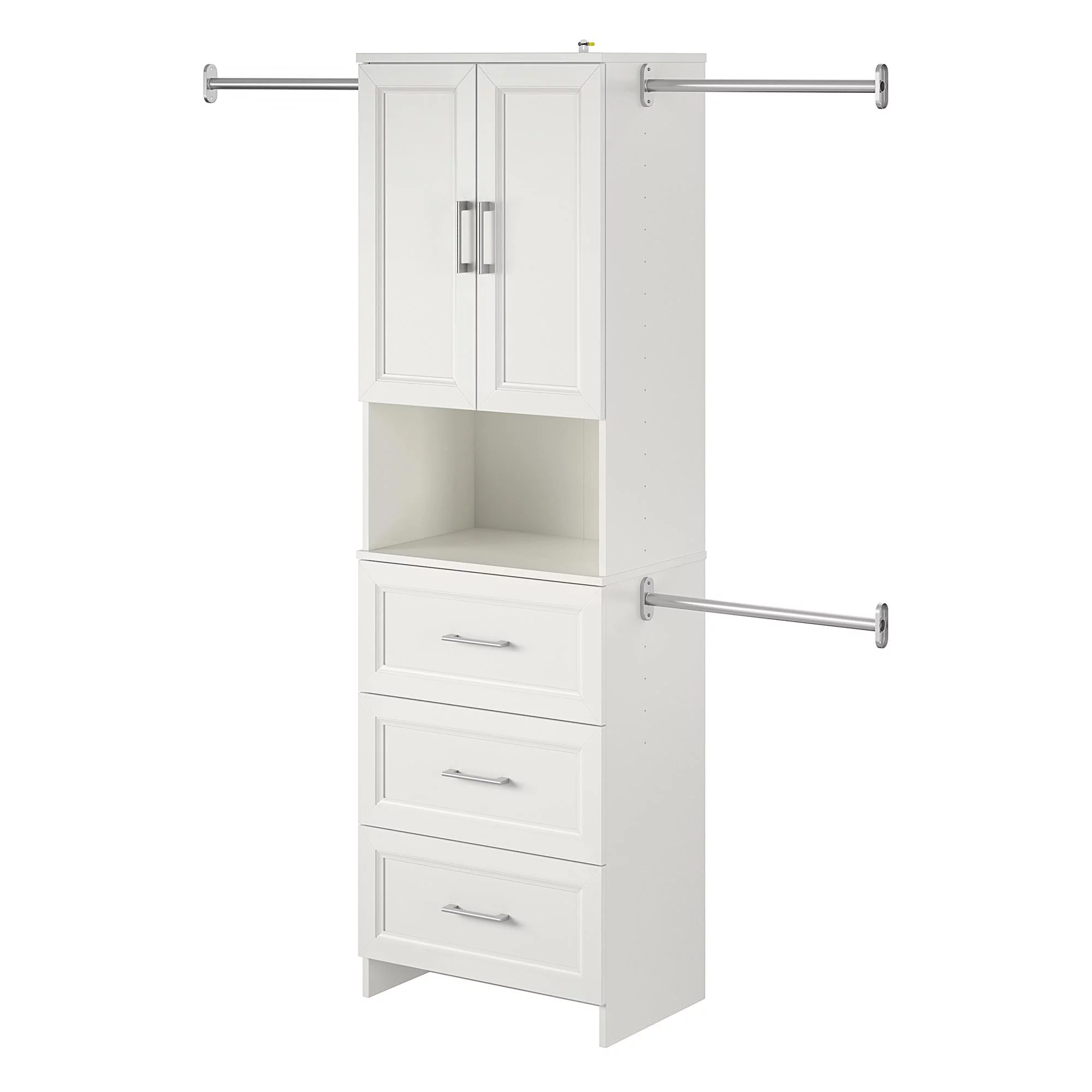 Systembuild Evolution Evone 3 Drawer Closet Storage, White