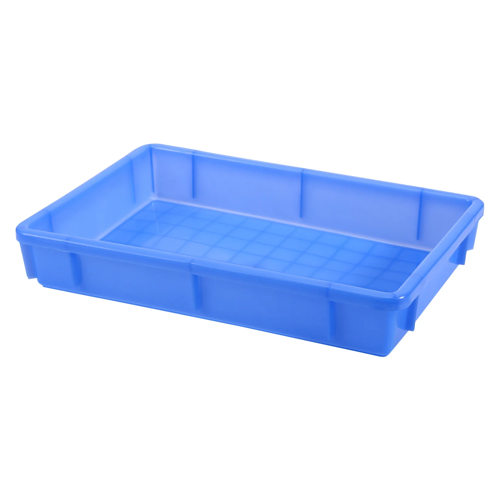 2pcs Rectangle Logistics Turnover Box Storage Box Plastic Warehouse Utility Box
