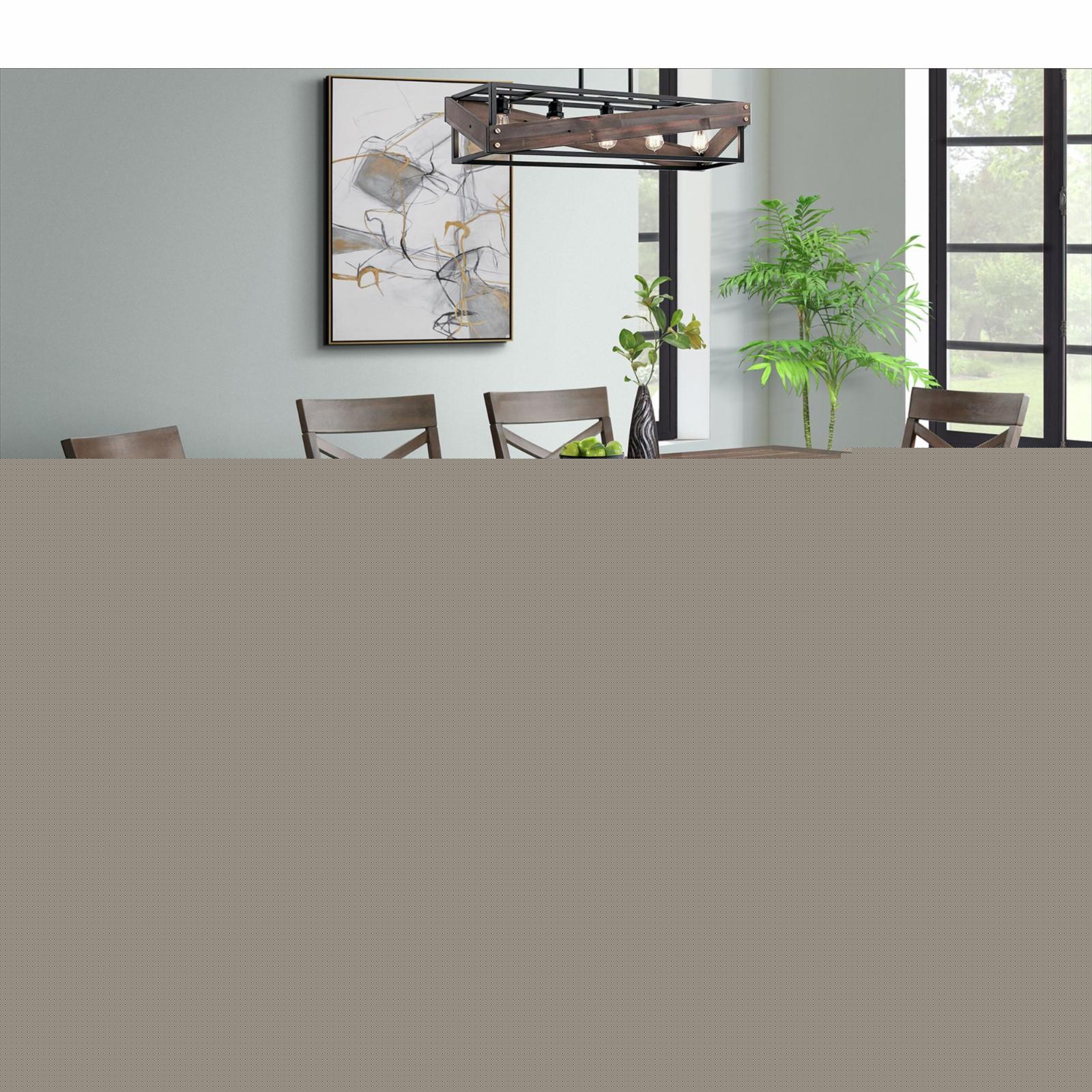 Regan 6PC Counter Height Dining Set in Cherry Table  4 Side Chairs and Bench
