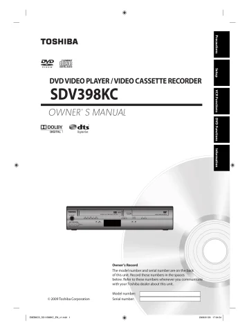 New Toshiba SDV39K DVD/VCR Combo Player - Radiant Selections
