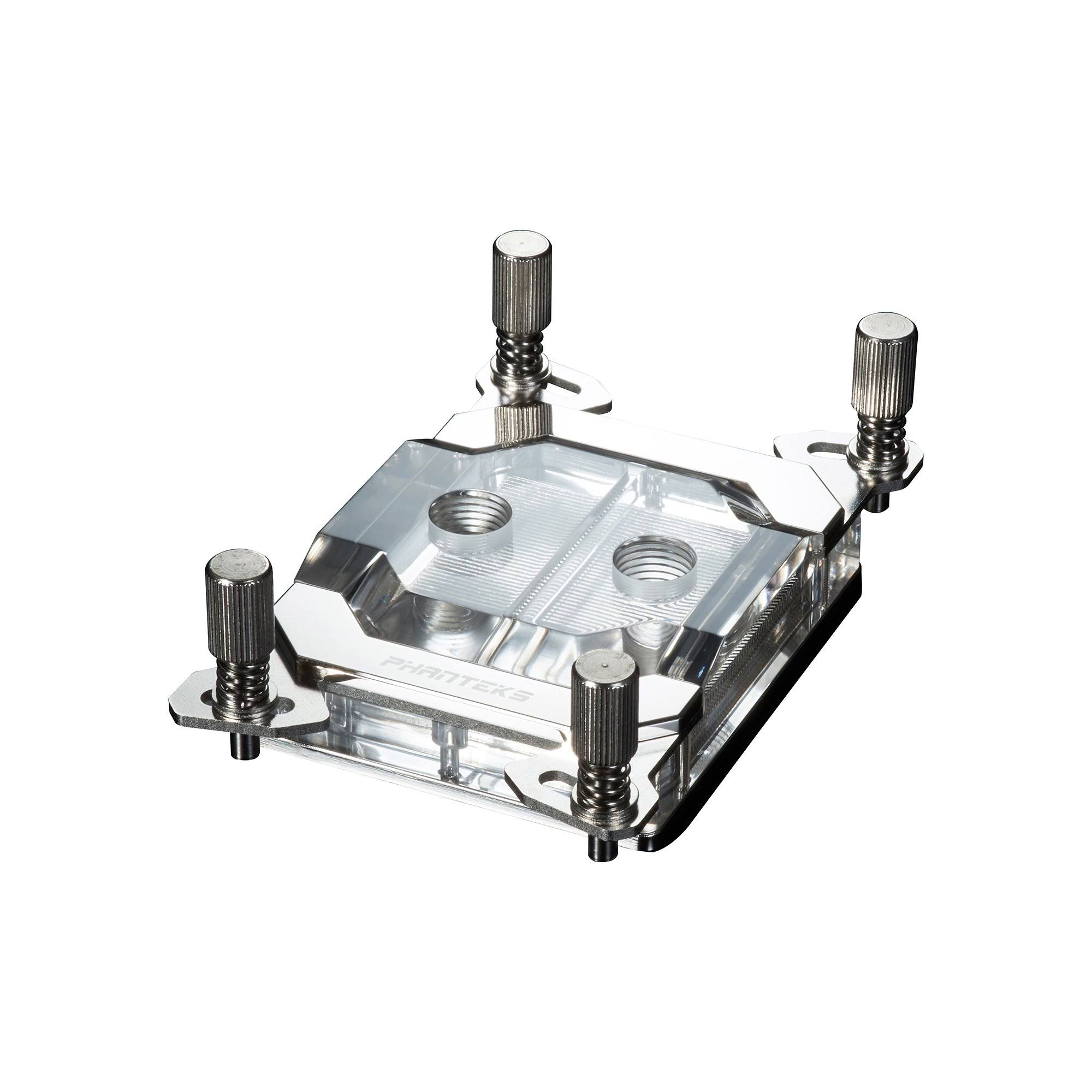 Phanteks Glacier C399A TR4 CPU Water Block Acrylic Cover RGB LED - Chrome