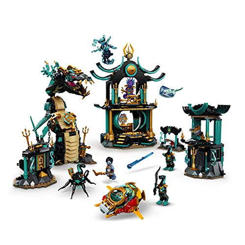 LEGO 71755 NINJAGO Temple of The Endless Sea Building Toy, Underwater Playset with Ninja Kai Minifigure, Gifts for 9 Plus Year Old Boys & Girls