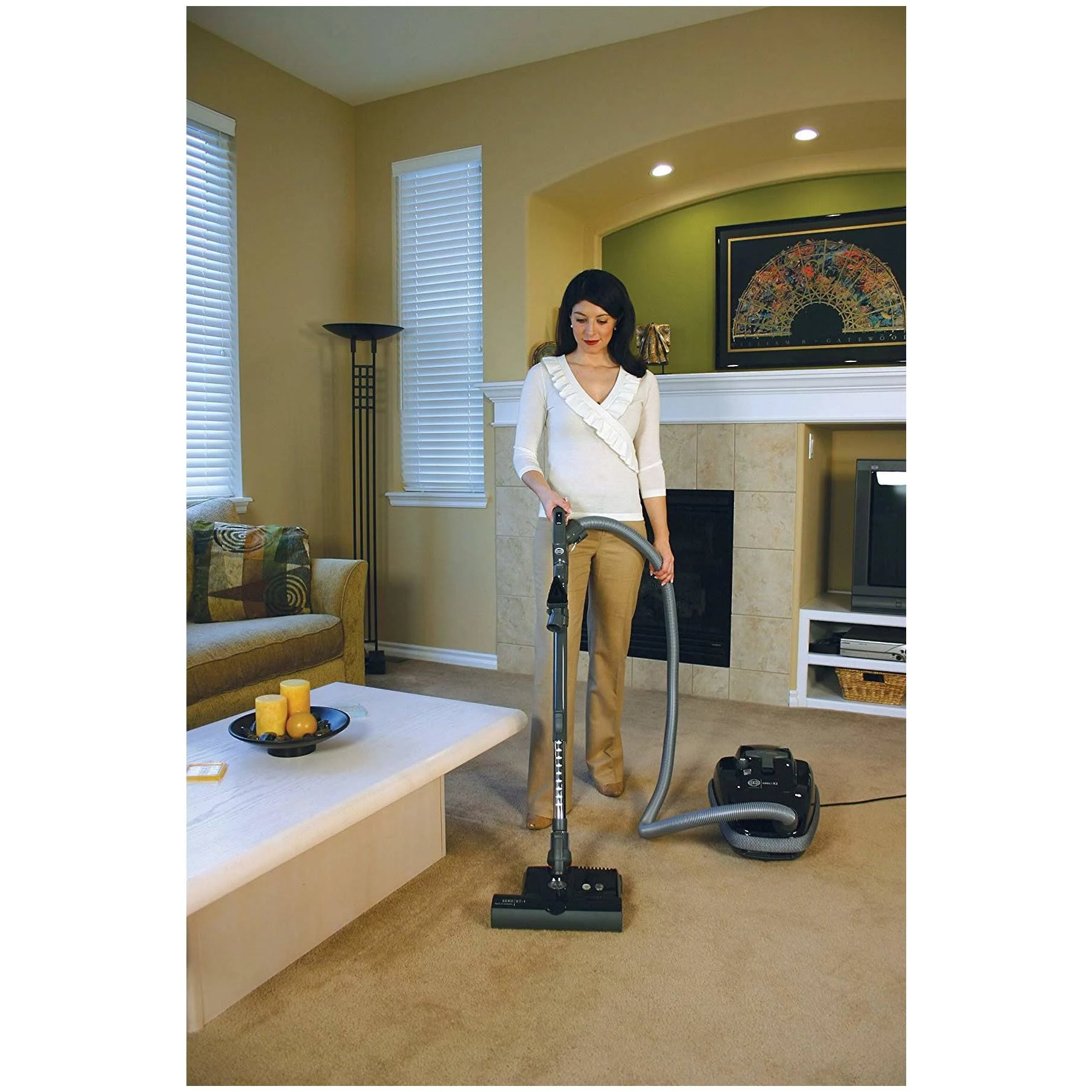Sebo Airbelt K3 Canister Vacuum Cleaner with ET-1 PowerHead - Black