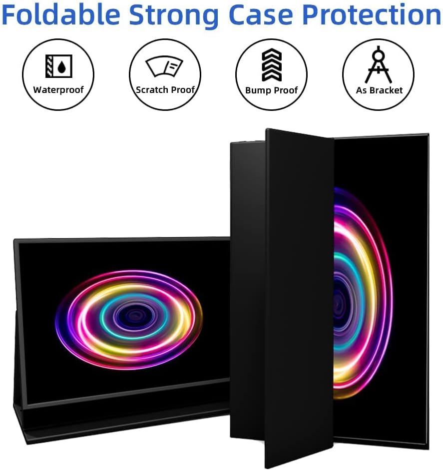 Portable Monitor��AYY 15.8'' 1080P FHD Freesync IPS 100% SRGB Gaming Monitor with Speaker,Vesa