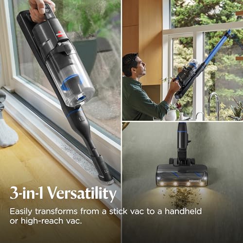 Bissell PowerClean FurGuard 280W Self-Standing Cordless Vacuum w/Self-Cleaning Brush Roll, Strong Suction, Removeable Battery, Wall Mount