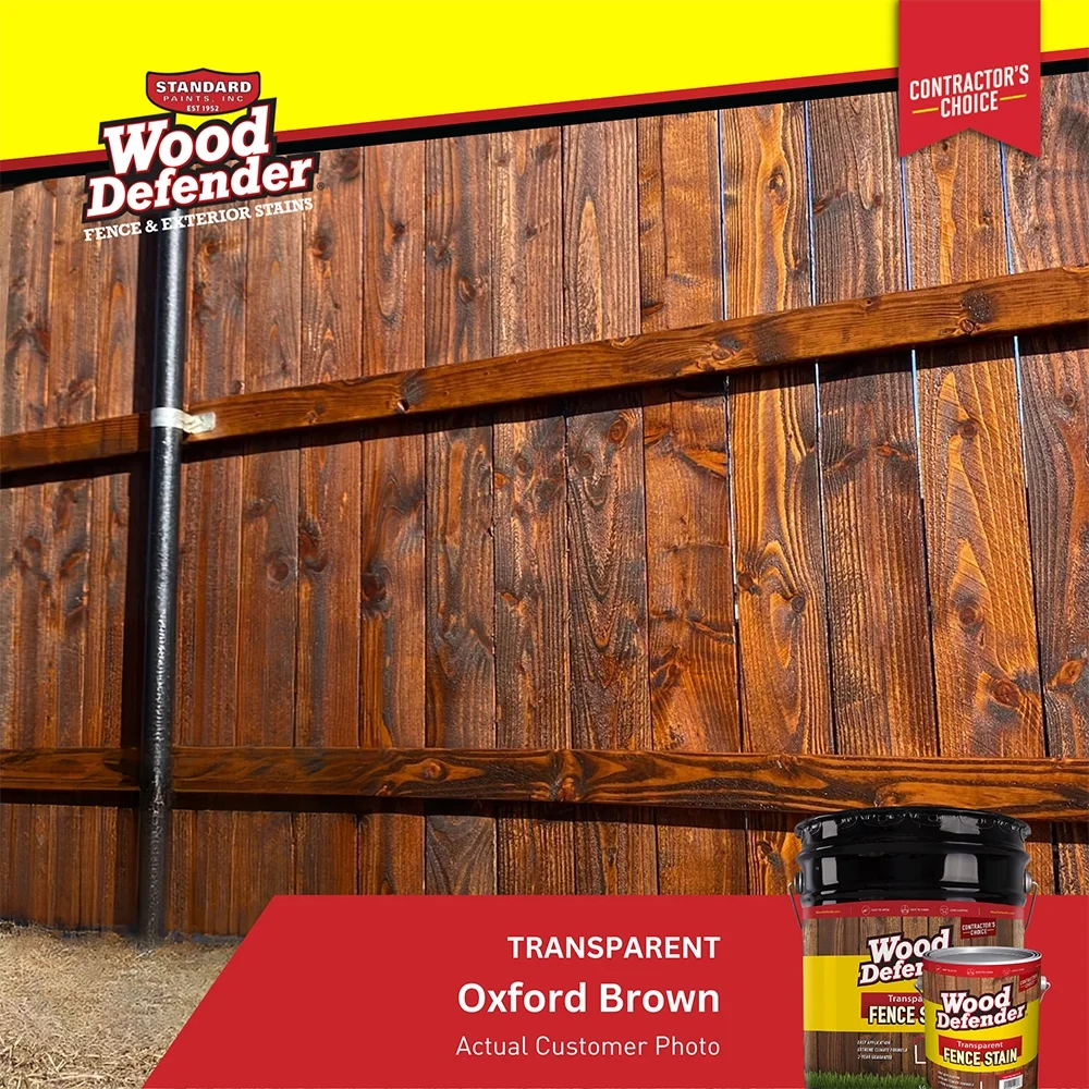 Standard Paints 809504-5 Fence Stain, Oxford Brown - 5 gal