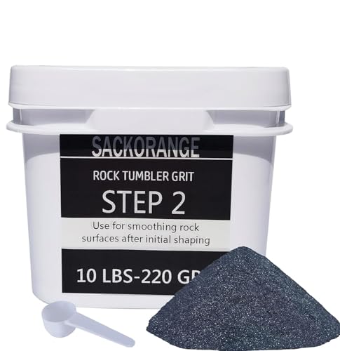 10 LBS Step-1 Rock Tumbler Grit -COARSE 60 Grit Tumbler Silicon Carbide Abrasive, Rock Polishing Grit Media, Works with Any Rock Tumbler