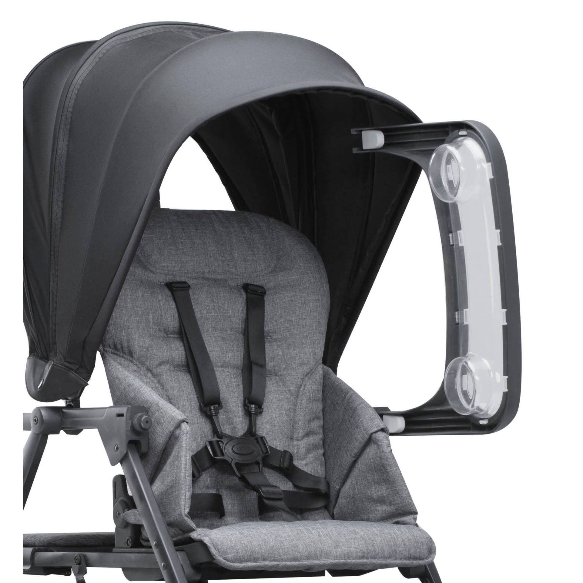 Joovy Caboose S Too Sit Stand Double Stroller - Black Melange