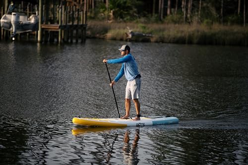 BOTE Wulf Aero Inflatable Stand Up Paddle Board Kit Includes Accessories Adjustable Paddle iSUP Travel Bag Blow Up Pump Safety SUP Coiled Leash