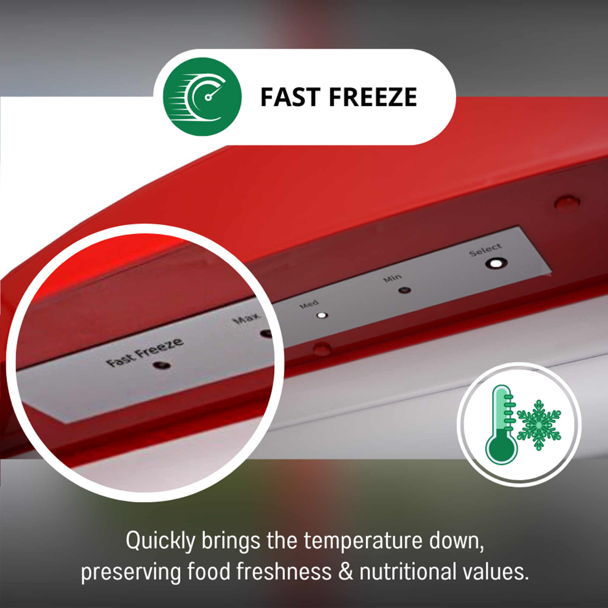 Conserv 8.3 cu. ft. Red Classic Retro Upright Freezer Frost Free with Compressor Cooling , Adjustable Feet and Sleek Retro Design