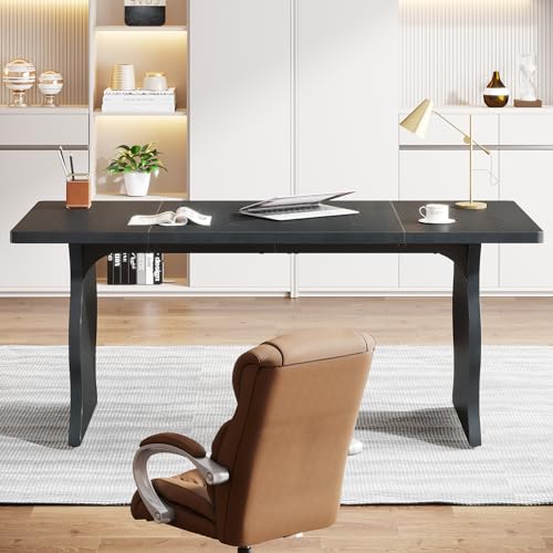 Tribesigns 63" Large Executive Desk for Home Office, Spacious Computer Desk with Ample Leg Room