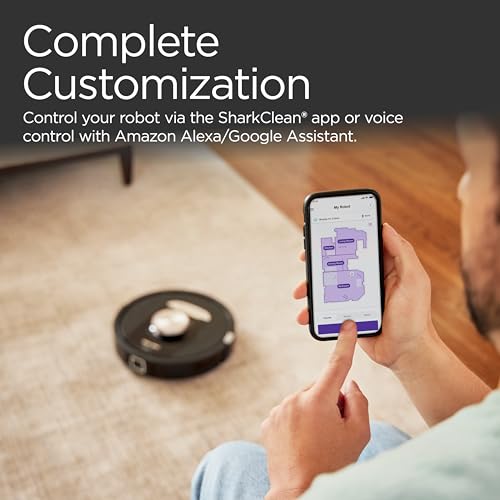 Shark RV2820AE Detect Pro Self-Empty Robot Vacuum with Bagless, 60-day Capacity HEPA Base, 3 Detect & React Technologies