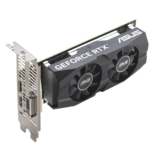 ASUS Dual NVIDIA GeForce RTX 3050 6GB OC Edition Gaming Graphics Card - PCIe 4.0, 6GB GDDR6 Memory, HDMI 2.1, DisplayPort 1.4a, 2-Slot Design