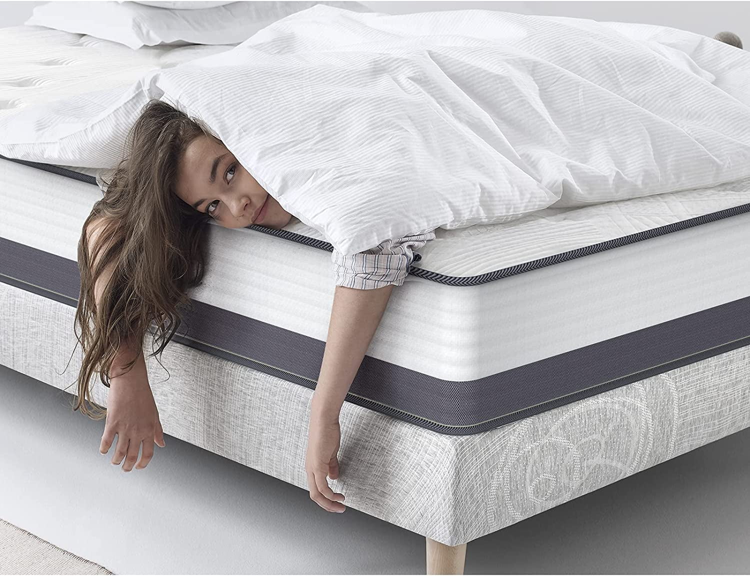 Full Mattress, Coolvie 10 Inch Full Size Gel Memory Foam Hybrid Mattress