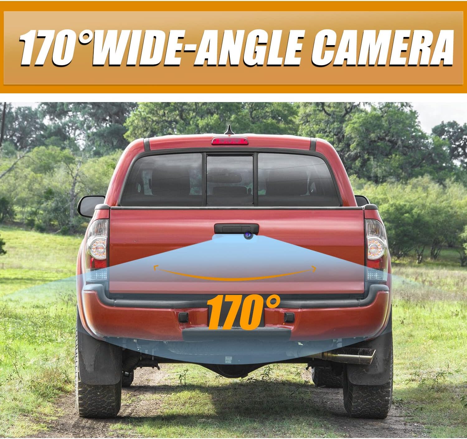 Wztepeng Tailgate Handle Rear View Backup Camera Compatible with 2005-2015 Toyota Tacoma Pack of 2