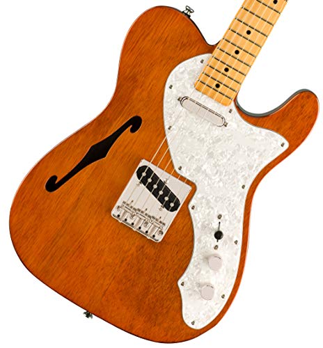 Squier Classic Vibe 70s Thinline Telecaster Electric Guitar, with 2-Year Warranty, Natural, Maple Fingerboard
