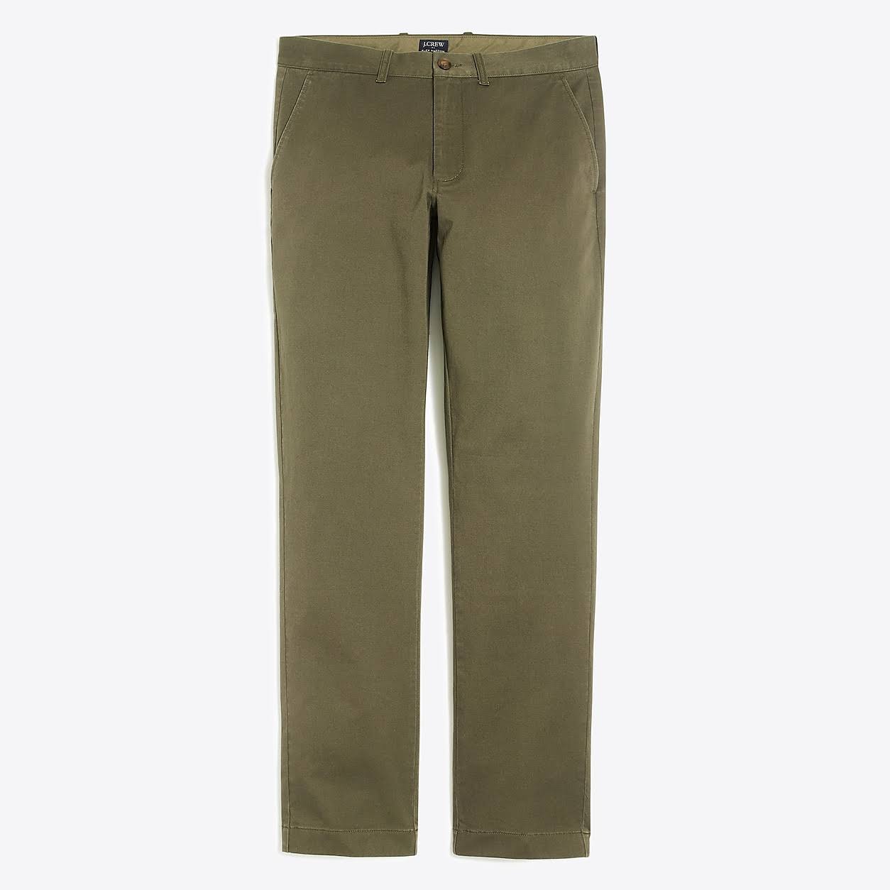 J.Crew Factory Mens Straight-Fit Flex Khaki Pant (Catskill Green, Size 29x32)