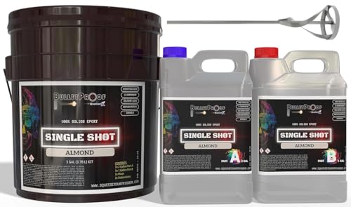 BP Resins: Single Shot |100% Solids Epoxy Resin Kit (3 Gallon) Solvent-Less, Two Component Gloss Coat Finish- Low VOC! Industrial Use, Garages
