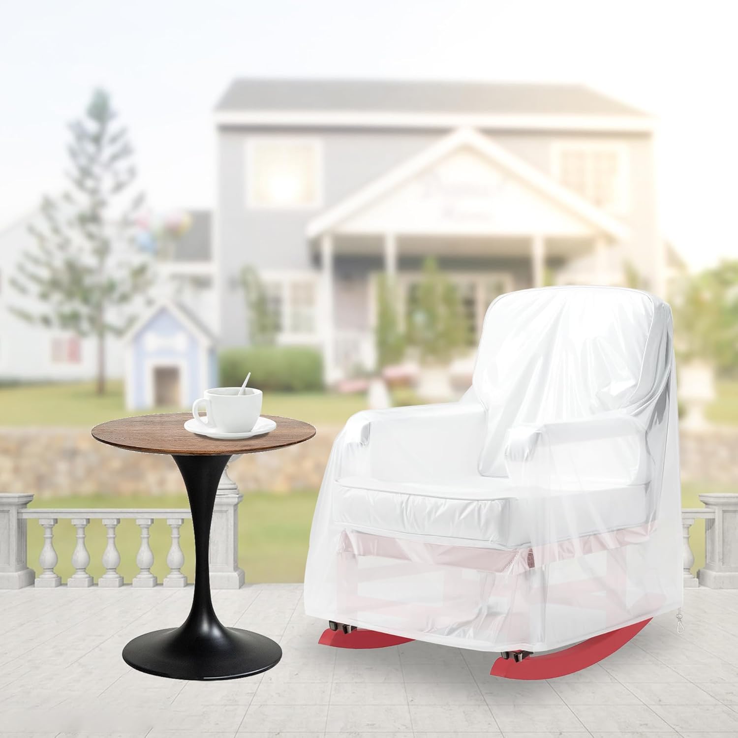 Patio Rocking Chair Cover, Swivel Rocker Chair Cover for Outdoor Furniture, 27.5''W x 32.5''D x 39''H, Patio Swivel Chair Covers Waterproof