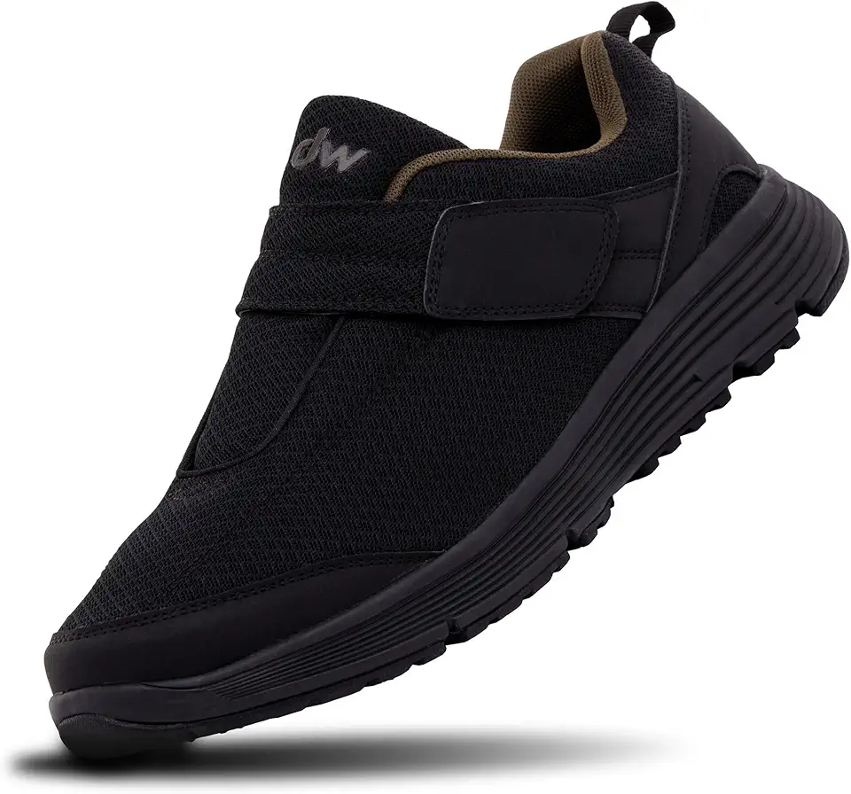 diawin Diabetic Wide Shoes for Men & Women – Adjustable Strap, Extra Depth, Wide Toe Box for Sensitive, Diabetic Feet