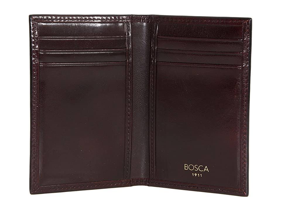 Bosca Old Leather 8 Pocket Credit Card Case Dark Brown
