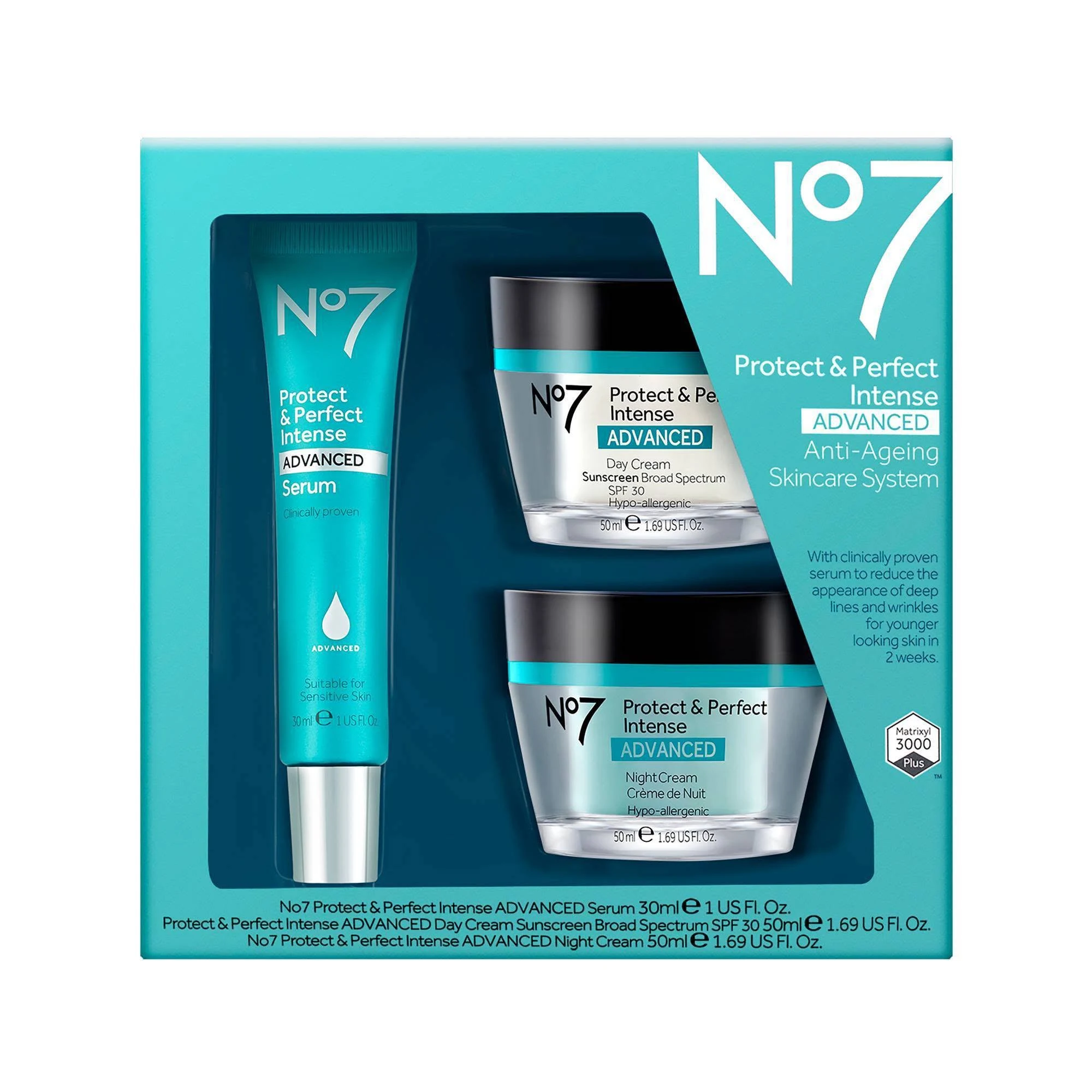 No7 Protect u0026 Perfect Intense Advanced Skincare System Kit