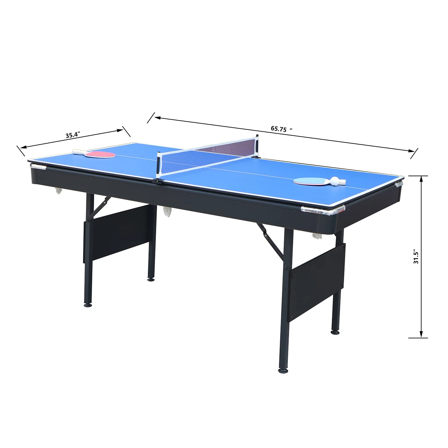 SEGMART 3 in 1 Billiards Table, 5.5 ft Folding Pool Table, Tennis Multigame Table, Multifunctional Snooker Table
