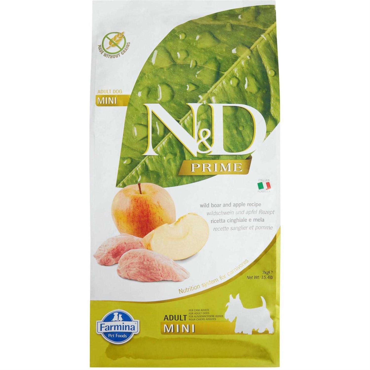 Farmina N;D Free Dog Dry Food Boar ; Apple Adult Mini - Pet Supplies online store