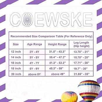 Coewske Kids Bike Steel Frame Children Bicycle Little Princess Style with Training Wheel - Sports Supplies Online Store