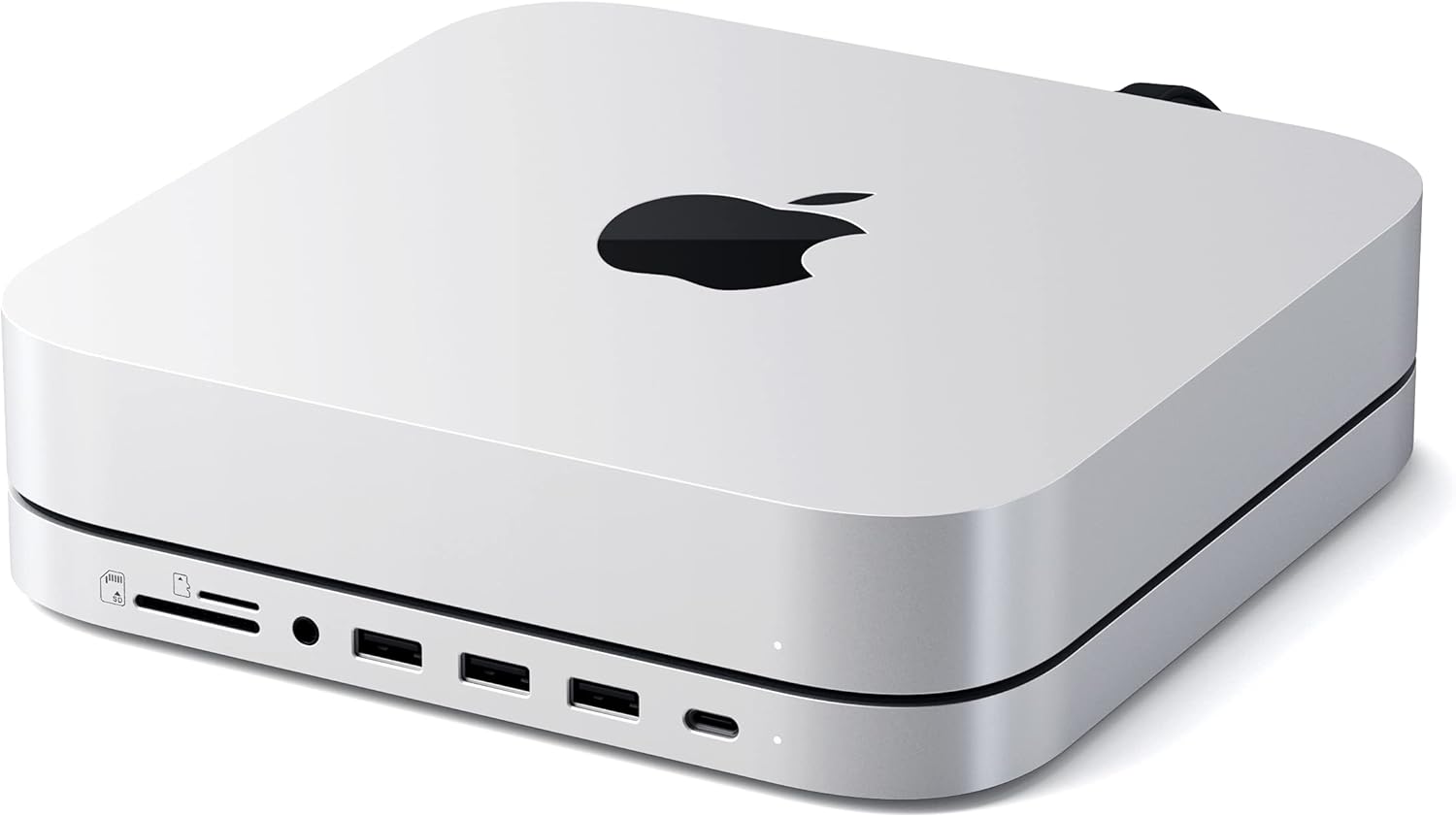 Satechi Type-C Stand & Hub with SSD Enclosure – Patented Design – Fits M.2 SATA SSD, USB-C Data Port, Micro/SD Card Readers