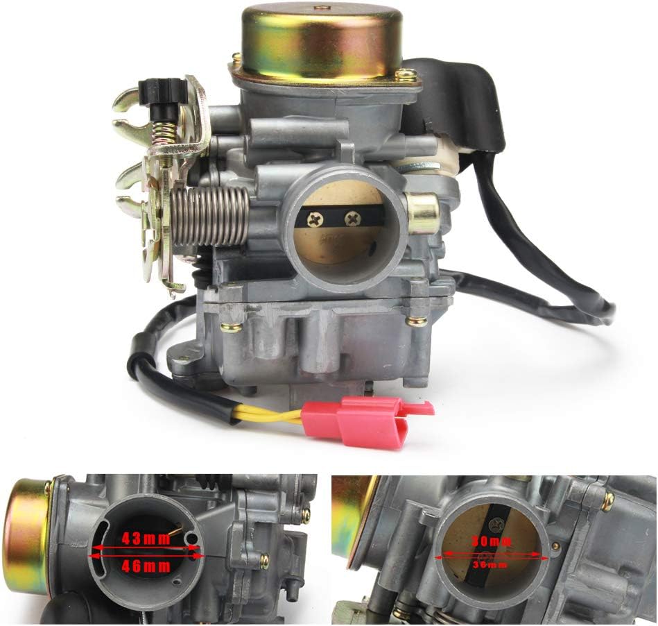 JFG RACING CVK 30mm CVK30 Carb Carburetor Moped Motor Motorcycle ATV Scooter GY6 150CC 200CC 250CC